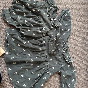 Rylee + Cru sibling set with Cream Floral Accents 6-12m and 2-3Y